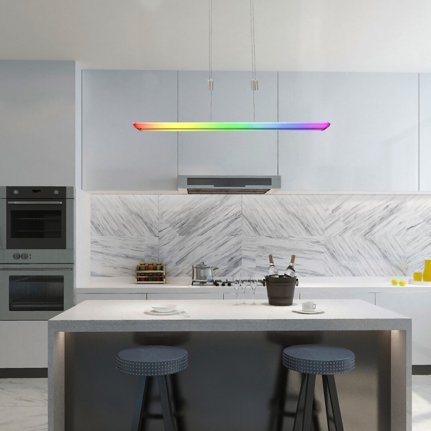Rabalux - LED RGB Stmievateľný luster na lanku LED/24W/230V Wi-Fi Tuya + diaľkové ovládanie