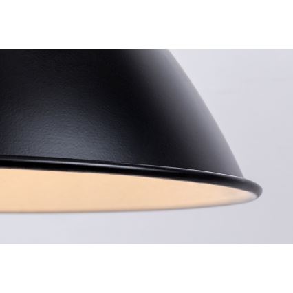 Rabalux - Závesný luster na lanku 1×E27/60W/230V pr. 36 cm čierna