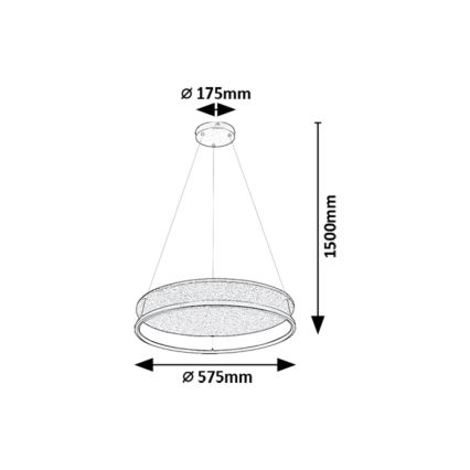 Rabalux - LED Luster na lanku LED/40W/230V 3000/4000K