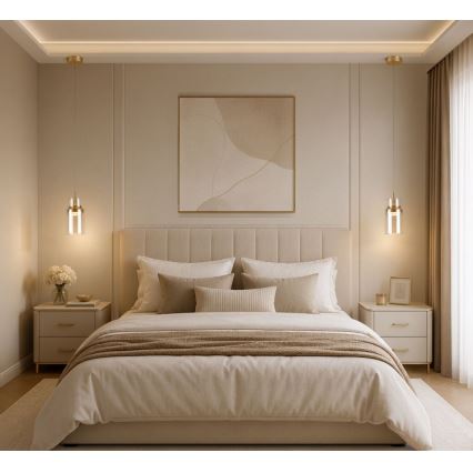 Rabalux - LED luster na lanku LED/10W/230V 3000K zlatá