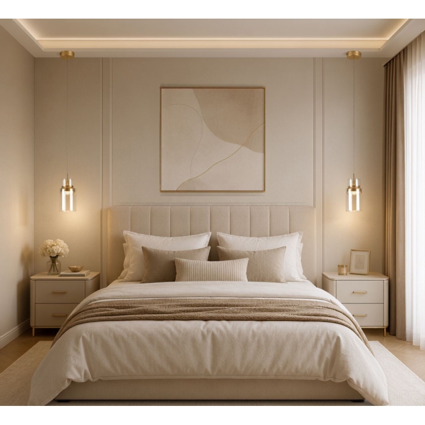 Rabalux - LED luster na lanku LED/10W/230V 3000K zlatá