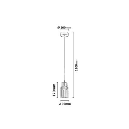 Rabalux - LED luster na lanku LED/10W/230V 3000K zlatá