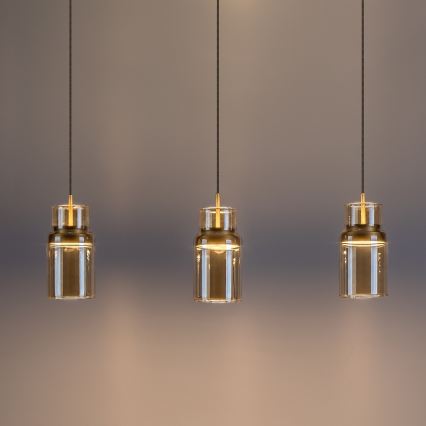 Rabalux - LED luster na lanku LED/27W/230V 3000K zlatý