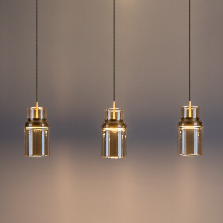 Rabalux - LED luster na lanku LED/27W/230V 3000K zlatý
