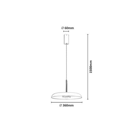 Rabalux - LED Luster na lanku LED/18W/230V 3000K biela
