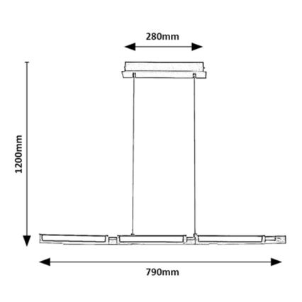 Rabalux - LED Luster na lanku LED/30W/230V 3000K