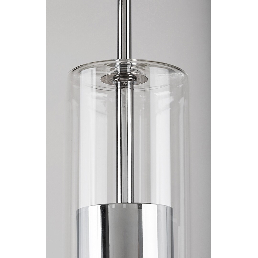 Rabalux - Luster na lanku 1xGU10/50W/230V číra/lesklý chróm