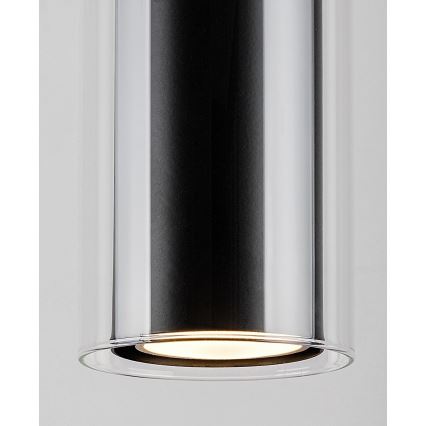 Rabalux - Luster na lanku 1xGU10/50W/230V číra/čierna