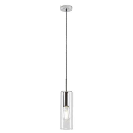 Rabalux - Luster na lanku 1xE27/40W/230V číra/lesklý chróm