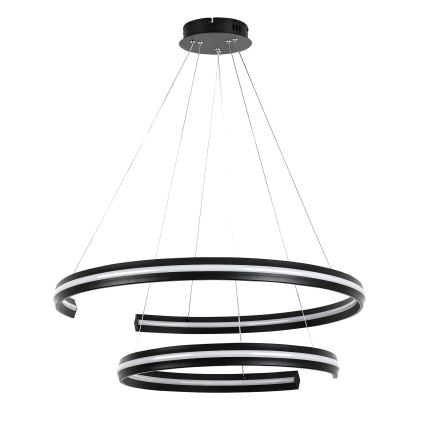 Rabalux - LED stmievateľný luster na lanku LED/80W/230V 3000-6500K čierna + diaľkové ovládanie