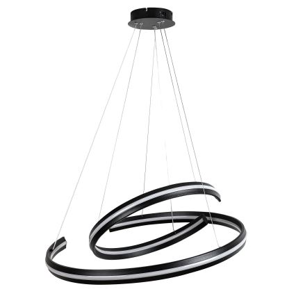Rabalux - LED stmievateľný luster na lanku LED/80W/230V 3000-6500K čierna + diaľkové ovládanie