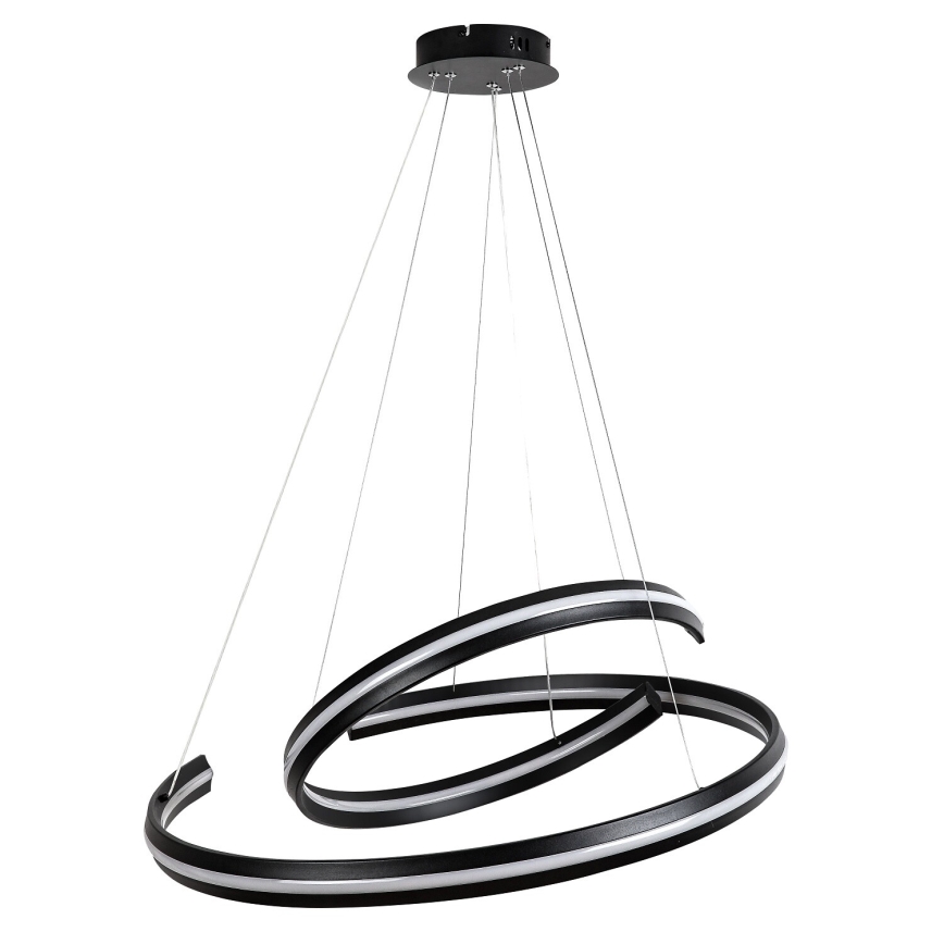 Rabalux - LED stmievateľný luster na lanku LED/80W/230V 3000-6500K čierna + diaľkové ovládanie