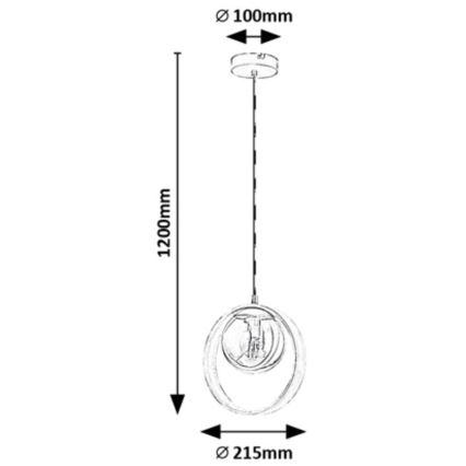 Rabalux - Luster na lanku 1xE14/15W/230V