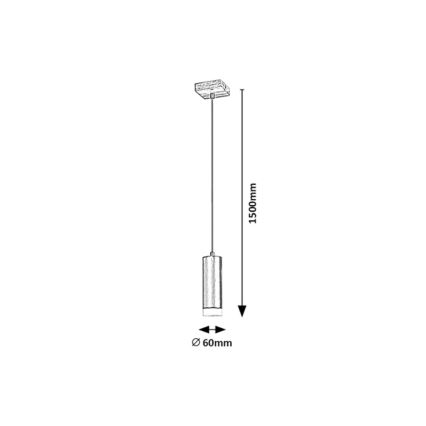 Rabalux - Luster na lanku 1xGU10/5W/230V dub