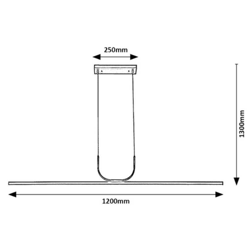 Rabalux - LED Luster na lanku LED/25W/230V 3000K lesklý chróm