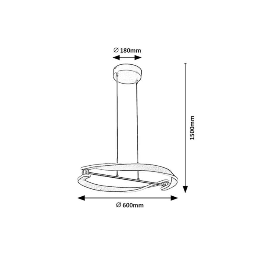Rabalux - LED luster na lanku LED/40W/230V 3000K