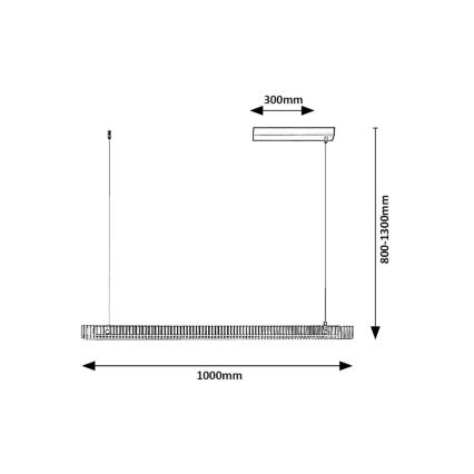 Rabalux - LED Luster na lanku LED/36W/230V 3000K
