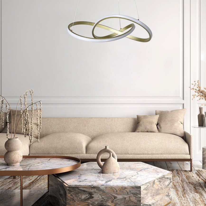 Rabalux - LED Luster na lanku LED/36W/230V 3000K zlatá
