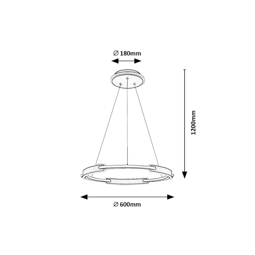 Rabalux - LED Luster na lanku LED/45W/230V 3000K/4000K