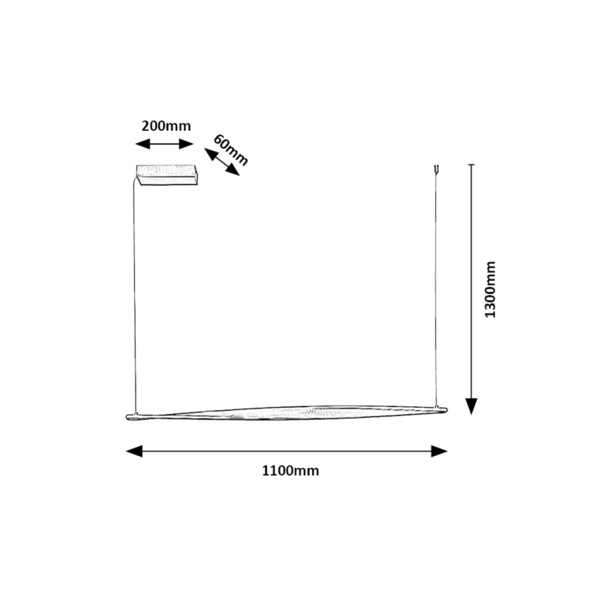 Rabalux - LED Luster na lanku LED/28W/230V