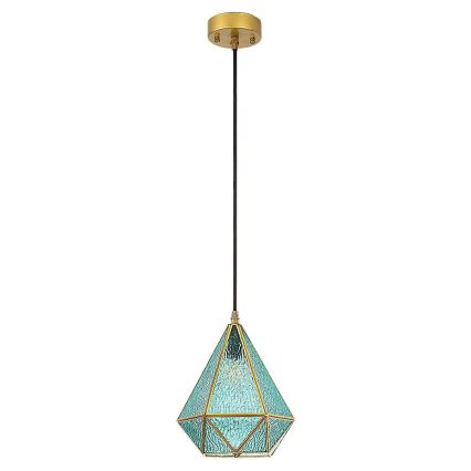 Rabalux - Tiffany vitrážový luster na lanku 1xE14/40W/230V modrá/zlatá