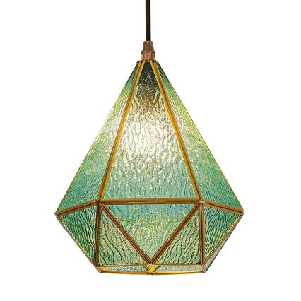Rabalux - Tiffany vitrážový luster na lanku 1xE14/40W/230V modrá/zlatá