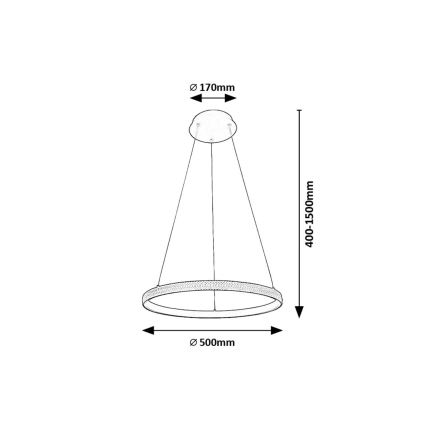 Rabalux - LED Luster na lanku LED/32W/230V 3000K