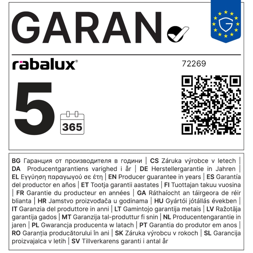 Rabalux - LED Luster na lanku LED/40W/230V 4000K