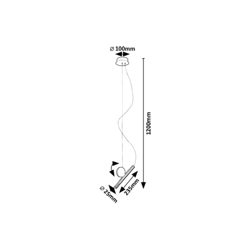 Rabalux - LED Luster na lanku LED/3W/230V 3000K