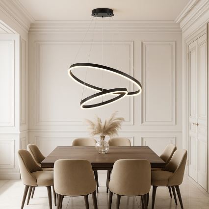 Rabalux - LED stmievateľný závesný luster na lane LED/80W/230V 3000-6500K + diaľkové ovládanie