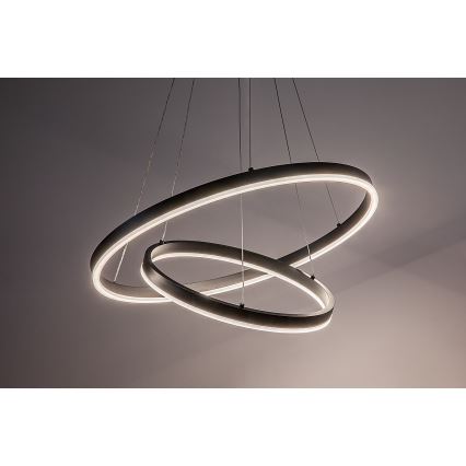 Rabalux - LED stmievateľný závesný luster na lane LED/80W/230V 3000-6500K + diaľkové ovládanie