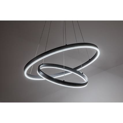 Rabalux - LED stmievateľný závesný luster na lane LED/80W/230V 3000-6500K + diaľkové ovládanie