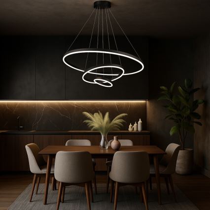 Rabalux - LED stmievateľný luster na lanku LED/100W/230V 3000-6500K + diaľkové ovládanie