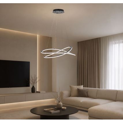 Rabalux - LED stmievateľný luster na lanku LED/75W/230V 3000-6500K + diaľkové ovládanie