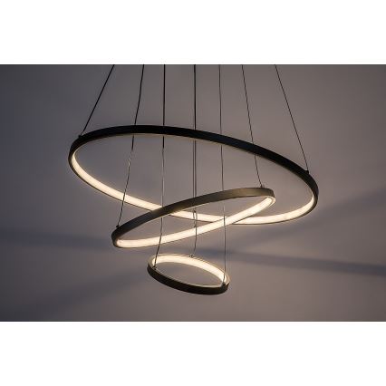 Rabalux - LED Stmievateľný luster na lane LED/90W/230V 3000-6500K + diaľkové ovládanie