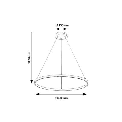 Rabalux - LED luster na lankách LED/55W/230V 3000K