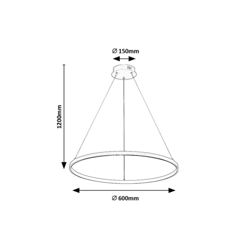 Rabalux - LED luster na lankách LED/55W/230V 3000K