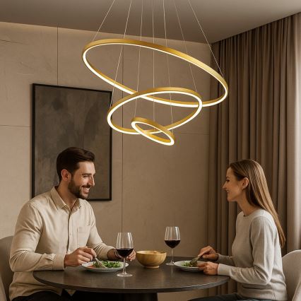 Rabalux - LED stmievateľný luster na lanku LED/90W/230V 3000-6500K + diaľkový ovládač