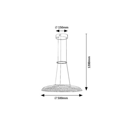Rabalux - LED luster na lanku LED/24W/230V 3000K