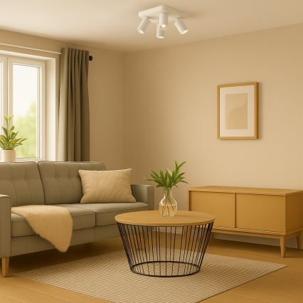 Rabalux - Bodové svietidlo 4xGU10/7W/230V biela