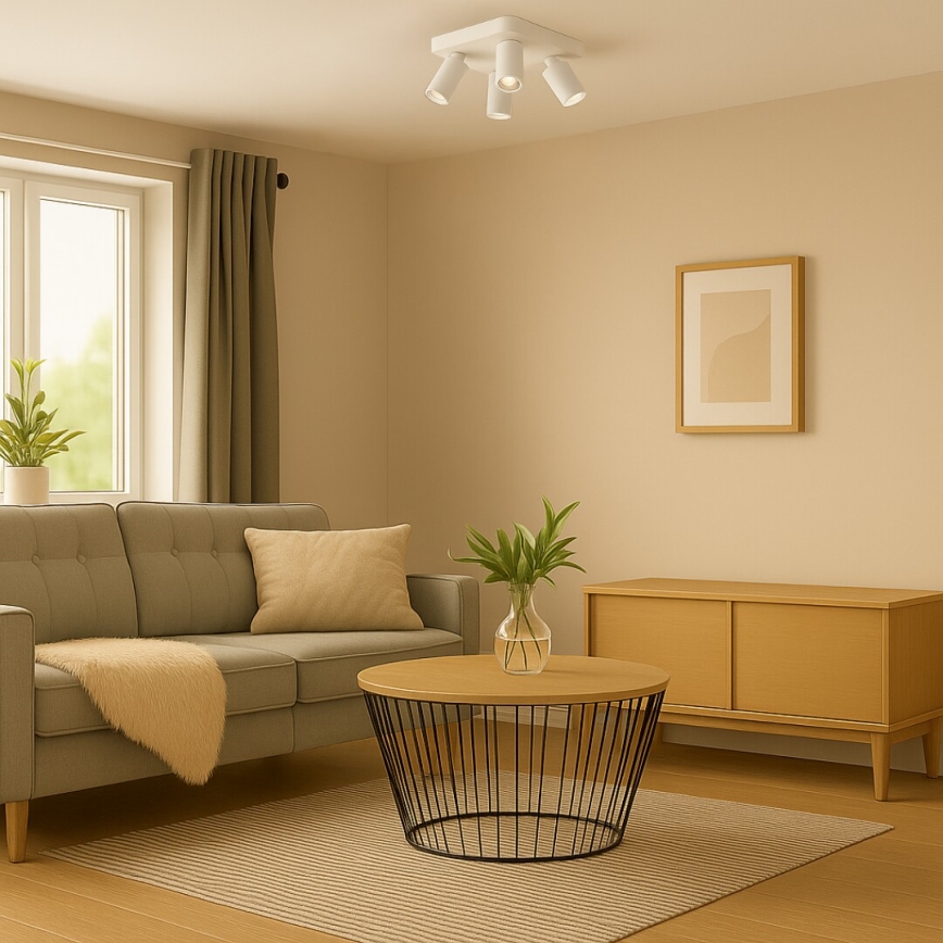 Rabalux - Bodové svietidlo 4xGU10/7W/230V biela