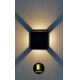Rabalux - LED Vonkajšie nástenné svietidlo LED/6W/230V IP54 čierna