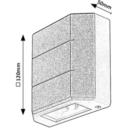 Rabalux - LED Vonkajšie nástenné svietidlo LED/6W/230V IP54 biela