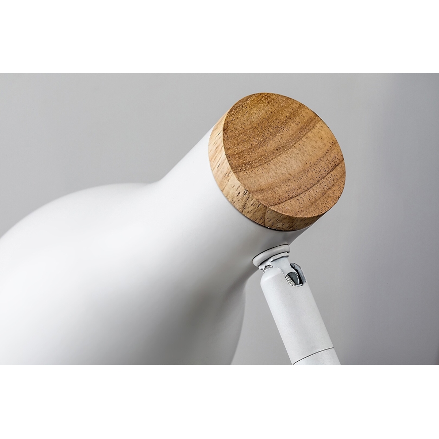 Rabalux - Stmievateľná dotyková stolná lampa s bezdrôtovým nabíjaním 1xE14/25W/230V kaučukovník
