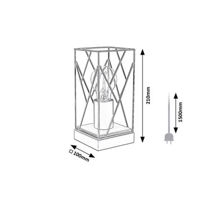 Rabalux - Stolná lampa 1xE27/40W/230V