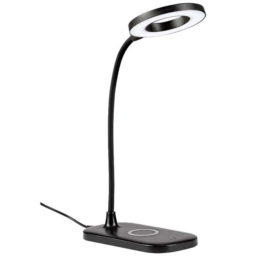 Rabalux - LED Stmievateľná dotyková stolná lampa s bezdrôtovým nabíjaním LED/5W/5V 2700-6000K čierna
