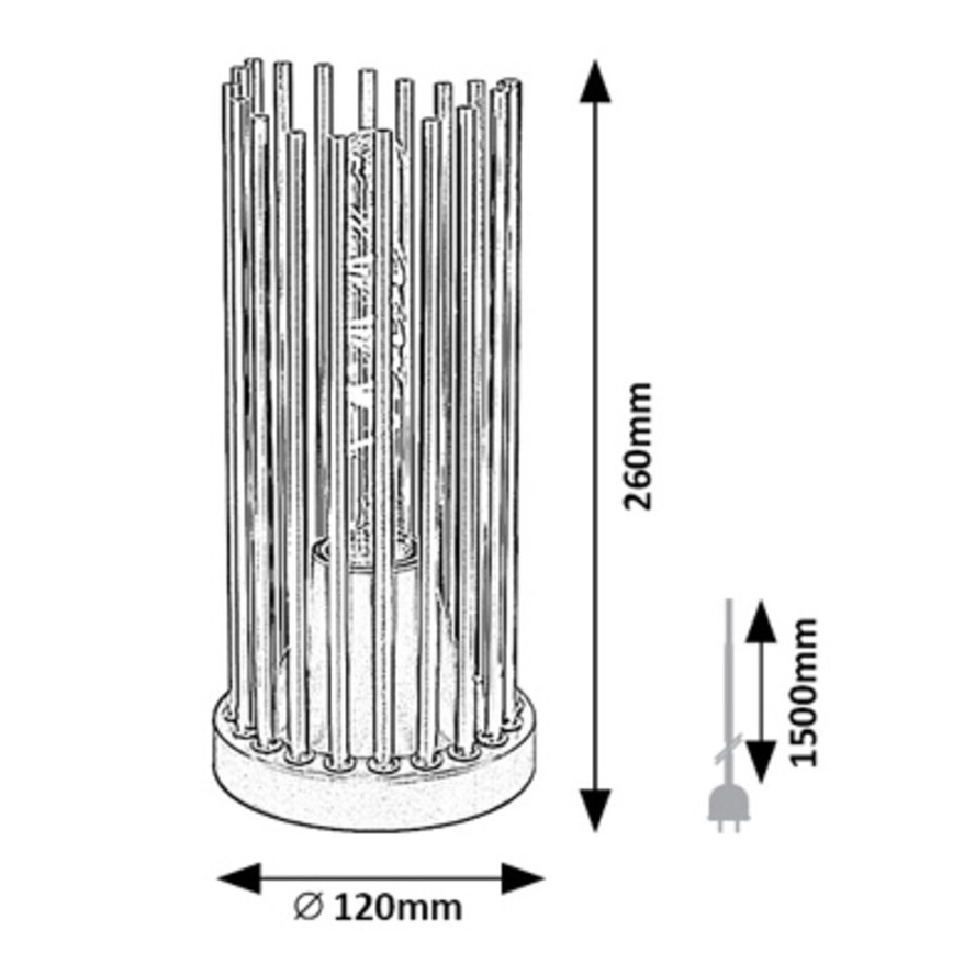 Rabalux - Stolná lampa 1xE27/40W/230V