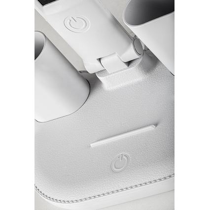 Rabalux - LED Stmievateľná stolná lampa s ventilátorom a displejom LED/7W/5V 3000/4000/6500K