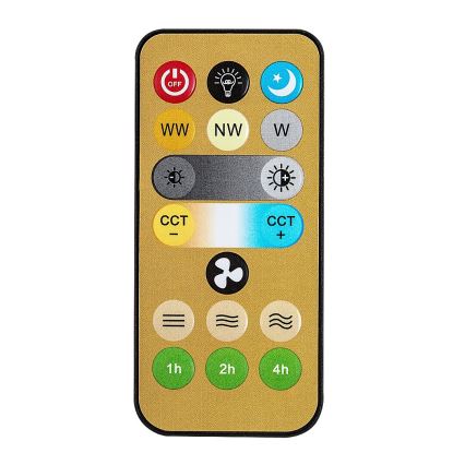 Rabalux - LED stmievateľná stojaca lampa s ventilátorom 1xE27/16W/230V 3000-6500K + diaľkové ovládanie