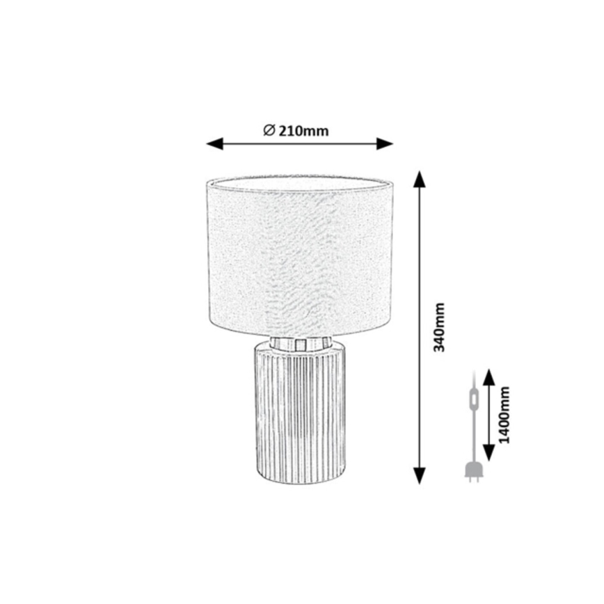 Rabalux - Stolová lampa 1xE14/40W/230V zelená